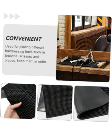 NOLITOY Hairdressing Mat - Anti-Skid Barber Tools Organizer for Stylists & Hairdressers | Premium PU Soft Rubber Pad - Buy Online on GoSupps.com