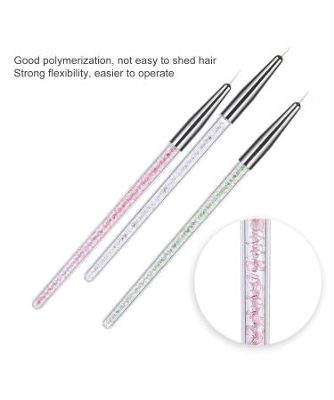Nail Art Pens for Women & Girls - 3-Piece Set Ergonomic Handle Ultra-Thin Lines & Stripes Perfect Manicure Tools - Buy Online on GoSupps.com