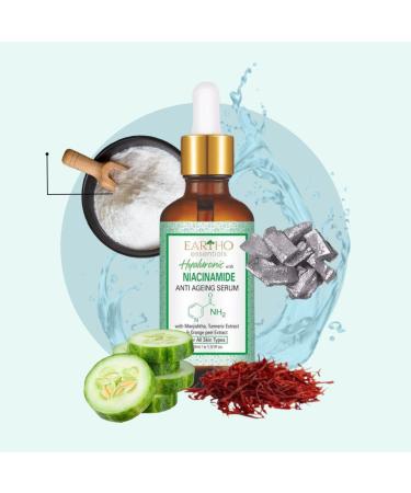 Buy Ayurvedic Hyaluronic & Niacinamide Anti-Ageing Serum 30 ML - Best International Shipping - Buy Online on GoSupps.com