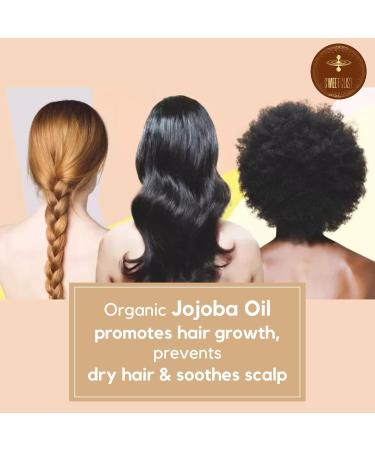 100% Organic Jojoba Oil - Unrefined Moisturizer for Face Hair & Body - 4 fl oz | USDA Organic Pure Hexane-Free Cruelty-Free - Buy Online on GoSupps.com