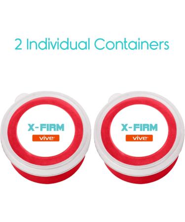 Vive Therapy Putty Occupational Hand Tools (2 Pack) - Sensory Stress Relief for Finger Pain, Grip Strength, and Rehab - X-firm Red for Adults and Arthritis - Buy Online on GoSupps.com