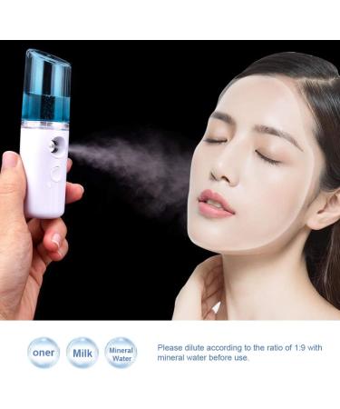 2 Pieces Nano Facial Humidifiers 20 Ml Mini Face Humidifier Automatic Portable USB Handy Sprayer for Face Hydrating Skin Care Makeup (Blue) - Buy Online on GoSupps.com