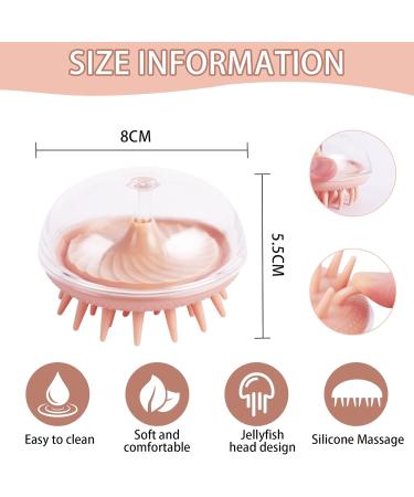 Buy Pink Scalp Massage Brush | Silicone Shampoo & Hair Growth Massager | Best for Wet & Dry Use - Buy Online on GoSupps.com