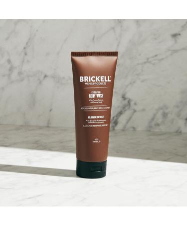 Brickell Men's Exfoliating Body Wash, Natural and Organic Body Scrub and Gel Wash to Cleanse and Reveal Fresh, Clear Skin, 8 Ounce, Scented (Fresh Mint, 8 oz) Fresh Mint 8 Fl Oz (Pack of 1) - Buy Online on GoSupps.com