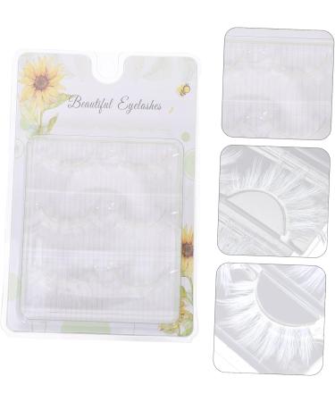 Didiseaon 3 Pairs White Eyelashes Fluffy White Lashes Wispy Fluffy False Lashes Reusable Cosplay False Lashes Halloween for Eyes Faux Lashes 3d False Eyelashes Prom Imitation - Buy Online on GoSupps.com