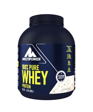 Multipower whey protein shake powder 2 kg protein powder with cookies & cream taste and vitamin B6 ideal for regeneration of the body after the Sport Cookies & Cream 2 kg (1 Pack)