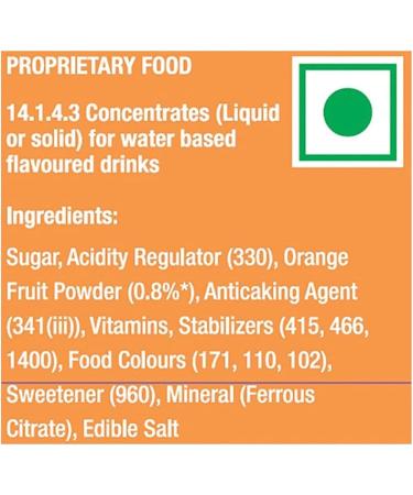 Tang Orange Instant Drink Mix 500G Pouch - India - Buy Online on GoSupps.com