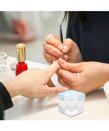 Nail Art Acrylic Liquid Powder Dappen Dish with Lid Clear Glass Crystal Cup Glassware Tools Glass Dappen Dish Nail Art Equipment - Buy Online on GoSupps.com