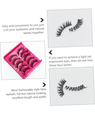 Angoily 45 Pairs Fake Eyelashes Fake Bottom Lashes False Eyelashes Bulk Lash Magnetic Eyelash Artificial Eyelash Faux Lashes Fluffy Supplies Transparent Stalk Handmade Hair Dense A539 - Buy Online on GoSupps.com