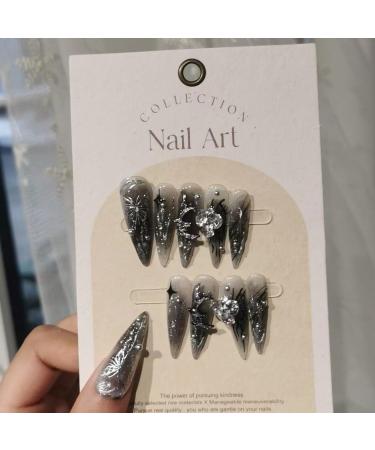 Handmade Wearing Nail Handdrawn Removable Nail Patch and Reusable False Nails(Size:XS) - Buy Online on GoSupps.com