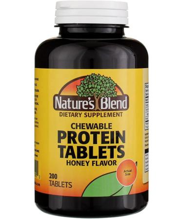 Natures Blend Protein Tablets - Honey Flavor | 200 Tablets | International Shipping Available - Buy Online on GoSupps.com