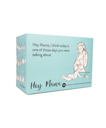 Hey Mama Disposable Nursing Pads - 120 Super Absorbent & Comfortable, Individually Wrapped - Pack of 1 - Buy Online on GoSupps.com