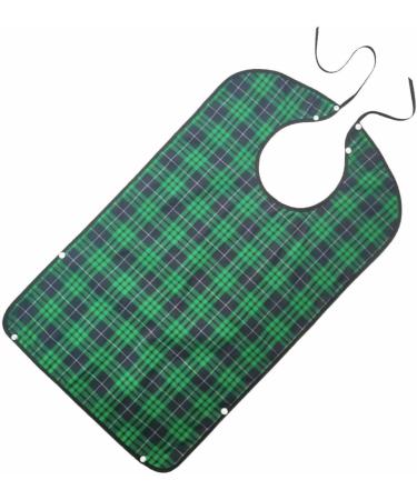 Fovolat Bib For Adults | Washable Eating Bib Waterproof Clothing Protector Washable Reusable Large Bibs Adult Bibs With Food Green - Buy Online on GoSupps.com
