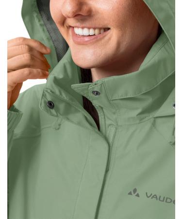 Vaude Women's Escape Bike Light Jacket - 2-Layer Rain Protection Hood in Collar Eco Finish - Reliable Cycling Gear in Willow Green - Buy Online on GoSupps.com