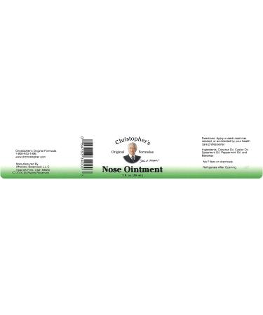 Dr. Christopher's 2 oz Nose Ointment - Natural Relief for Nasal Congestion - Buy Online on GoSupps.com