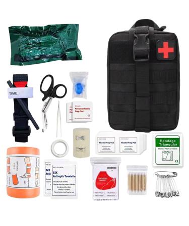 MineUp first aid trauma set 46 pieces first aid set outdoor first aid kit military outdoor emergency trauma equipment for outdoor at home car outdoor camping black