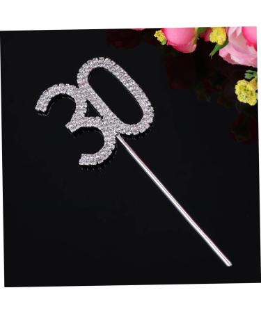 CORHAD Glitter 30th Birthday Cake Toppers Crystal 30th Anniversary Cake Toppers Bling Number Wedding Decoration Cake Decor Diamond Decor Cupcake Toppers Paper Cup Rhinestones - Buy Online on GoSupps.com