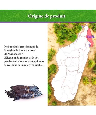 5 Vanilla BOURBON pods from Madagascar Gourmet Selection Fresh and Flexible Vanilla Bean 13-15 cm Recyclable Zip Bag Made i - Buy Online on GoSupps.com