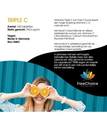 Free Choice Vitamine C Triple C - Buy Online on GoSupps.com