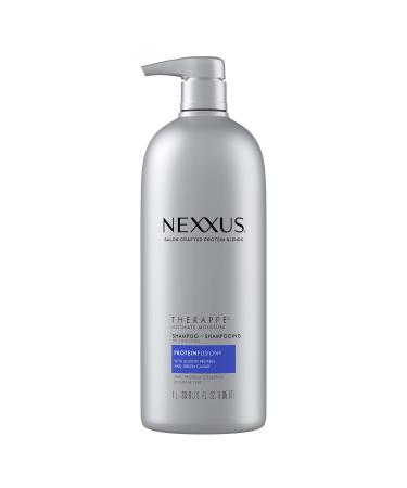Nexxus Therappe Moisturizing Shampoo for Dry Hair Ultimate Moisture Silicone-Free, Moisturizing ProteinFusion with Elastin Protein and Green Caviar 33.8 oz