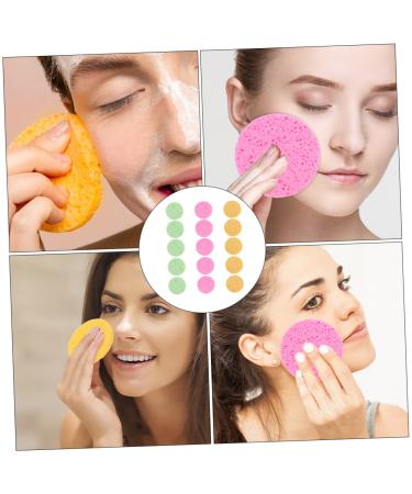 FRCOLOR 45 Pcs Wood Pulp Sponge Makeup Pads - Multicolor Facial Scrubber & Makeup Remover for Flawless Skin - Buy Online on GoSupps.com