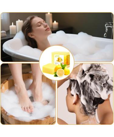  LOPHE LOPHE Lemon Soap 100g natural face and body cleansing soap soap tablet scented with lemon extract balances water and oil refreshes and revitalizes suitable for all skin types - Buy Online on GoSupps.com