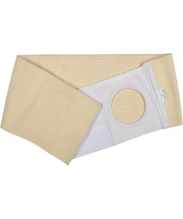 Colostomy Belt Breathable And Stretchy Fast Relief For Epigastric Stoma Support Hernia Belt Navel And Ventral Hernias For Post-Operative Care After Colostomy Or Ileostomy Surgery ( Color : Thick Siz Small Thick
