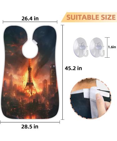 City Flames Beard Bib Apron - Beard Hair Catcher for Men | Perfect Gifts for Dad & Husband - Fathers Day Anniversary Christmas - Buy Online on GoSupps.com