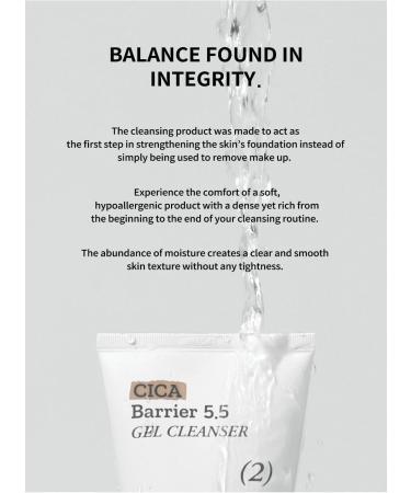 CICA Barrier 5.5 Gel Cleanser 120ml - Gentle pH-Balanced Cleanser for All Skin Types | Shop Internationally - Buy Online on GoSupps.com