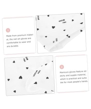 minkissy 10 Pairs UV manicure gloves hand cover nail art protective gloves UV fingerless gloves for women Accessories pattern manicure polyester gloves Nail supplies - Buy Online on GoSupps.com