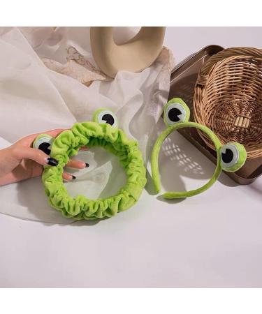 Frog Headband Hair Band Green Frog Spa Headband Makeup Hair Hoop Elastic Stretchy Head Band Elastic Broadside Hair Band Hair Jewelry for Face Washing Shower Sports Yoga Beauty Skincare Style 1 - Buy Online on GoSupps.com