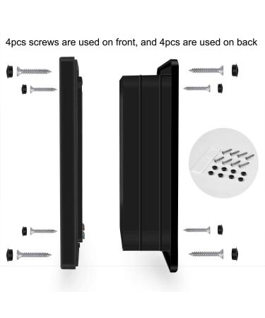 CEESC Extra Large Cat Door - 4 Way Locking Weatherproof Pet Door for Cats & Dogs - Outer Size 11 x 9.8, Circumference 24.8 - Black - Buy Online on GoSupps.com