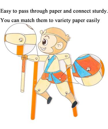 Hahiyo Heart Shaped Brads 200PCS Mixed Color 8.8x9.2mm - Metal Fasteners with Strong Penetration for Scrapbook Tag - Easy Bend, No Jagged Groove or Burr, Rust Resistant - Buy Online on GoSupps.com