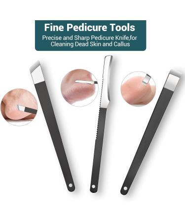 18pcs Stainless Steel Manicure Pedicure Set - Nail Clipper Kit for Women/Men - Grooming Care for Toe and Finger Nails - Includes Zipper Bag - Buy Online on GoSupps.com
