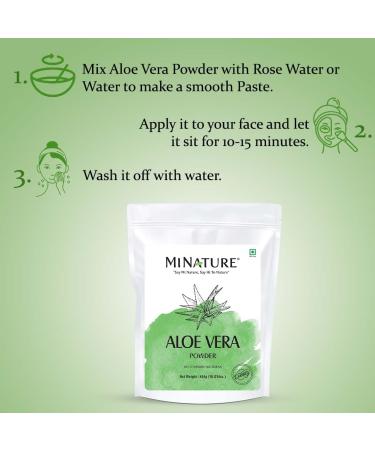 Buy Pure Miniature Aloe Vera Powder | Vegan Non-GMO Natural Skin & Hair Care | 454g Made in India - Buy Online on GoSupps.com