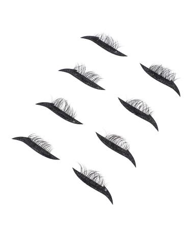 DOITOOL 4 pairs Dense Decal Black Glitter Waterproof Tools Eye Eyelash Line Eyeliner Strip Makeup Stickers