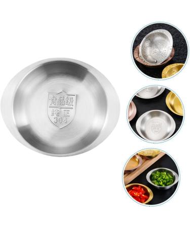 Zerodeko Stainless Steel Soy Sauce Dish Soy Sauce Bowls Soy Sauce Dispenser Small Condiment Bowls Metal Sauce Bowls Stainless Bowls Sauce Containers Travel Pickles Portable re-usable 9.50X8.00X5.50CM Silver - Buy Online on GoSupps.com