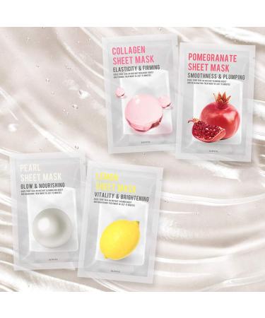 Eunyul Purity Aloe Facial Cloth Masks Pack of 10 - Korean Skin Care for Moisturizing Nourishing & Clarifying - Natural Ingredients - Buy Online on GoSupps.com