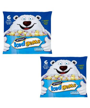 Jacob's Mcvitie's Iced Gems 6 X 25G - Pack of 2