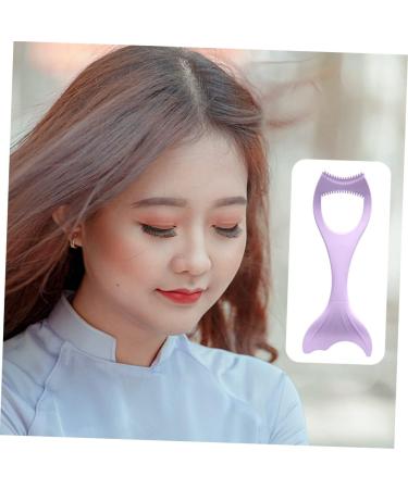 FOMIYES Mascara Brush Makeup Silicone Makeup Applicator Women Cosmetics Aids Protection Girl Imprint 15X5.7CM Violet - Buy Online on GoSupps.com