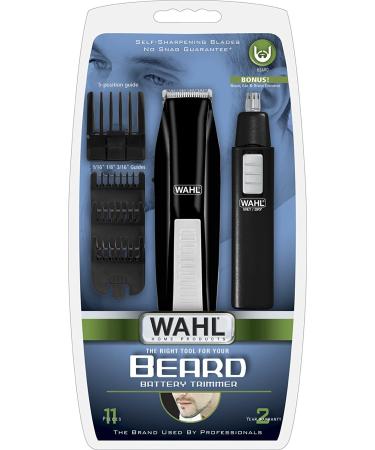 Wahl Cordless Beard Trimmer w EarNoseBrow Trimmer - Buy Online on GoSupps.com