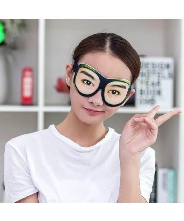 Beaupretty Funny Eye Mask 3D Sleep Mask with Glasses Design - Perfect for Travel and Sleeping - Buy Online on GoSupps.com