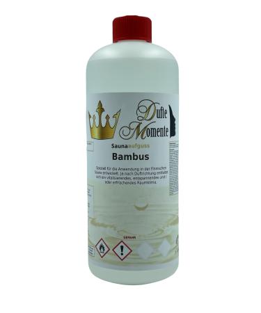 Sauna infusion concentrate bamboo - 1 litre in HDPE bottle with dropper cap and child safety lock