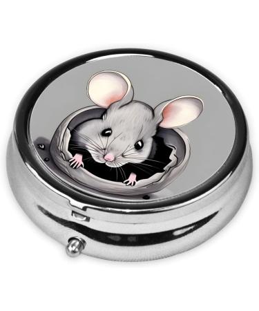 Grey Ratround Pill Box | 3 Compartment Travel Organizer | Portable Pill Box for Easy Travel - Buy Online on GoSupps.com