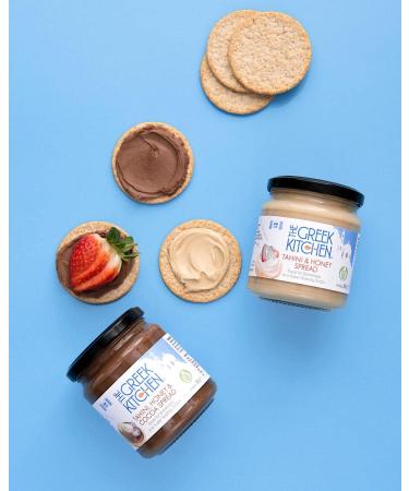 The Greek Kitchen Tahini Honey & Cocoa Spread - Protein Rich Palm Oil Free No Added Sugar 300g Chocolate - Buy Online on GoSupps.com