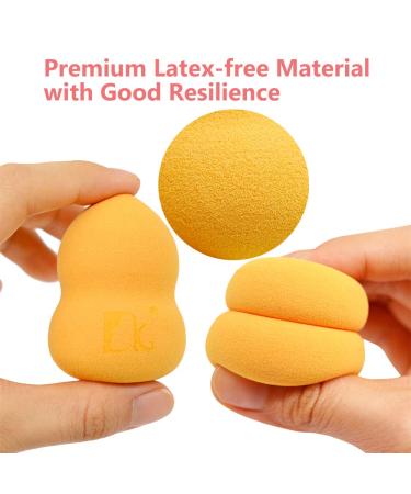 Dolovemk Makeup Sponge Set - 6 Latex-Free Pear Shape Mixers for Liquid Makeup | Handmade Foundation Blending Sponges in 6 Colors - Buy Online on GoSupps.com