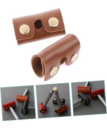 Plafope Leather Razor Storage Case - 2-Piece Protective Shell for Smooth Razor | Durable Brown 8.5x4.5cm - Buy Online on GoSupps.com