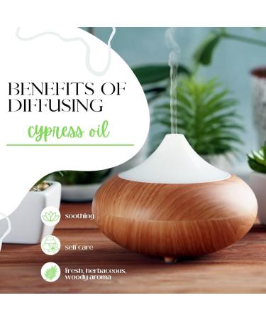 GreenHealth Cypress Essential Oil - 2 fl oz (59 ml) Glass Bottle with Cap - 100% Pure Essential Oil - Buy Online on GoSupps.com