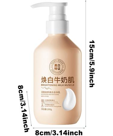 ZONEWD Skin Brightening Cream 200ml Brightening Body Lotion Smoothing Moisturizing Skin Lightening Cream Nourishing Brightening Lotion for Uneven Complexion - Buy Online on GoSupps.com