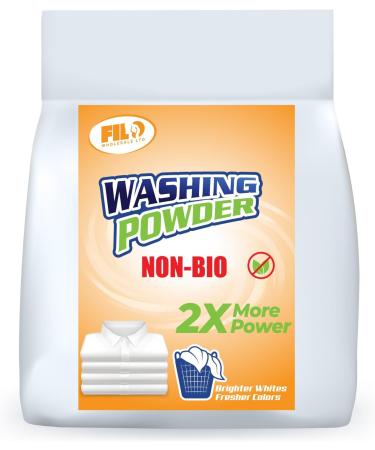Filo Non Bio Washing Powder 10kg - Gentle Hypoallergenic Non-Bio Laundry Detergent - Big Value Pack for 500 Washes - Non Biological Stain Remover - Skin Friendly Non Toxic Laundry Cleaner - Buy Online on GoSupps.com